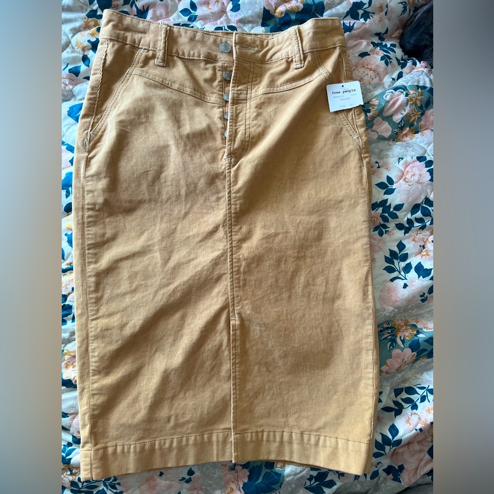 We The Free Rosemary corduroy pencil skirt
